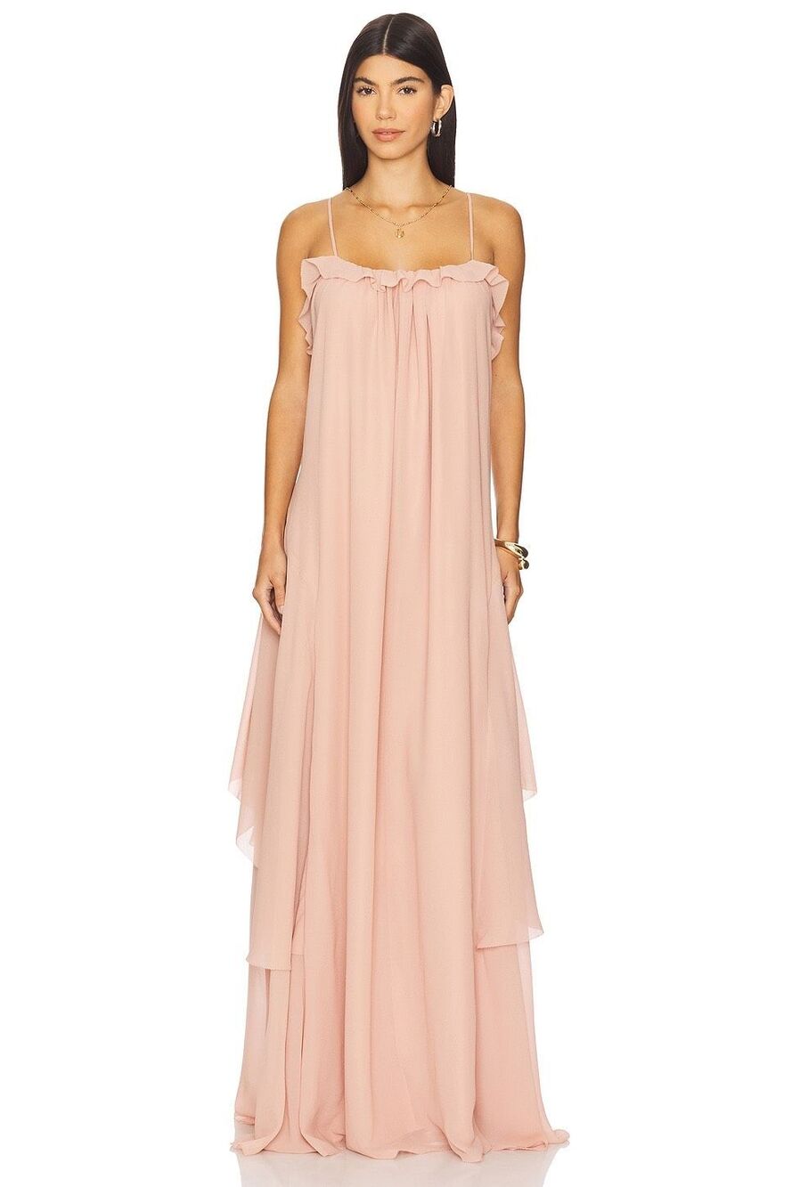 Tularosa Larissa Maxi Dress in Dusty Rose Size Large $290